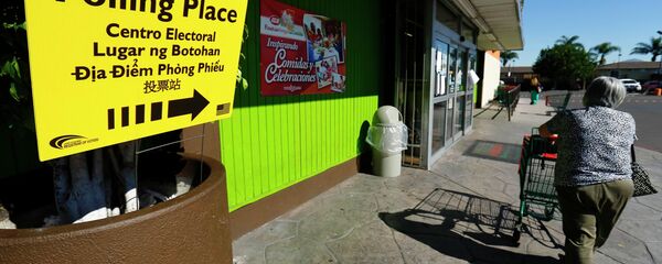 A polling station during the US midterm elections in National City, California November 4. 2014 A polling station during the US midterm elections in National City, California November 4. 2014 - Sputnik International