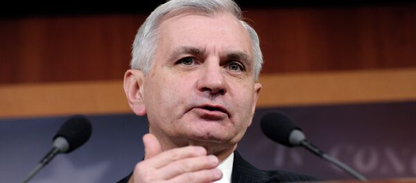 Sen. Jack Reed, D-R.I., speaks during a news conference on unemployment insurance on Capitol Hill in Washington, Thursday, Feb. 6, 2014 Sen. Jack Reed, D-R.I., speaks during a news conference on unemployment insurance on Capitol Hill in Washington, Thursday, Feb. 6, 2014 - Sputnik International