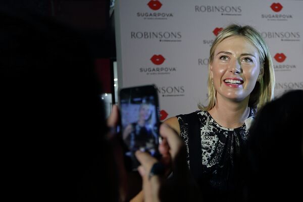Maria Sharapova at a meeting with reporters in Singapore - Sputnik International