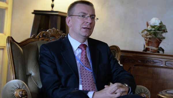 Latvian Foreign Minister Edgar Rinkevics - Sputnik International