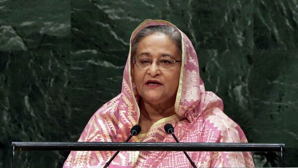 Prime Minister Sheikh Hasina, of Bangladesh, addresses the 69th session of the United Nations General Assembly, at U.N. headquarters - Sputnik International