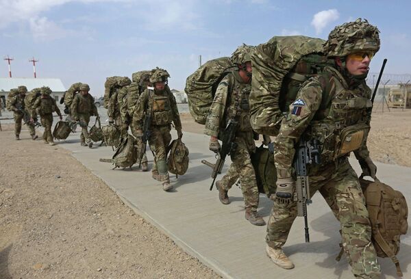 British troops prepare to depart upon the end of operations for US Marines and British combat troops in Helmand. British troops prepare to depart upon the end of operations for US Marines and British combat troops in Helmand. - Sputnik International