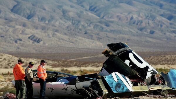 The suborbital spaceplane SpaceShipTwo crashed during a test flight in the United States after a serious anomaly. - Sputnik International