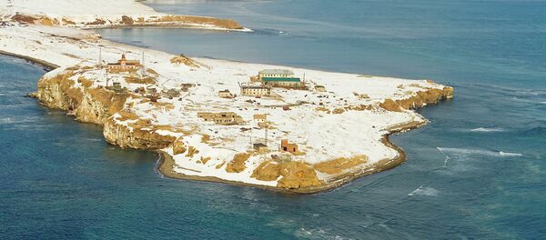 A view of Cape Krilyon at La Perouse Strait, Russia's Sakhalin Region - Sputnik International