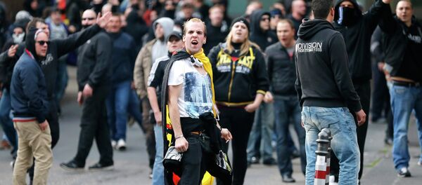 A demonstration by German far-right groups, October 26, 2014. - Sputnik International