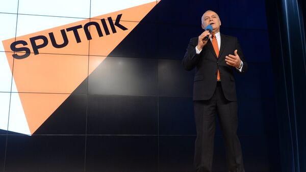 Dmitry Kiselyov presented new media brand Sputnik - Sputnik International