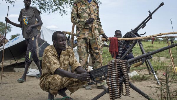 Rebel soldiers in South Sudan. - Sputnik International