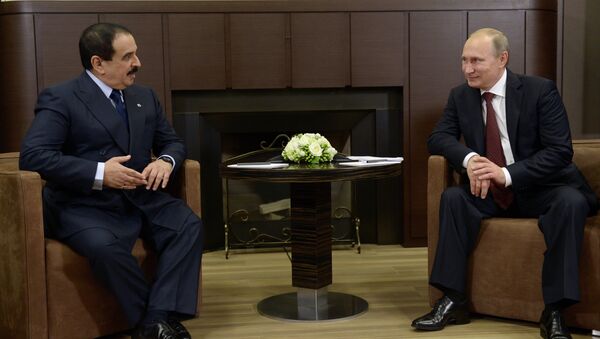 Vladimir Putin meets with King of Bahrain Hamad bin Isa Al Khalifa - Sputnik International