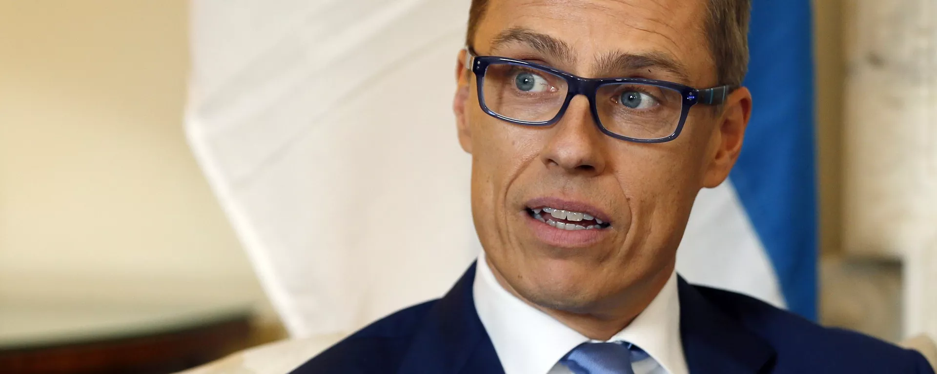 Finland's Prime Minister Alexander Stubb speaks to the media during a meeting with Britain's Prime Minister David Cameron inside 10 Downing Street in London, Wednesday, Oct. 8, 2014 - Sputnik International, 1920, 07.11.2024