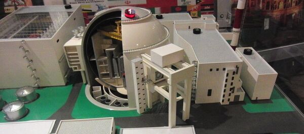 Model of the Bushehr Nuclear Power Plant - in the Iranian pavilion of EXPO 2010 Shanghai - Sputnik International