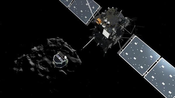 Touchdown! Rosetta Mission Philae Lands on Comet - Sputnik International