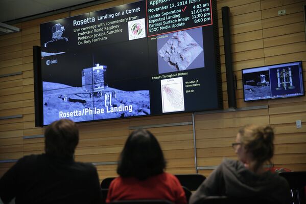 Touchdown! Rosetta Mission Philae Lands on Comet - Sputnik International