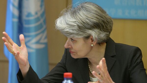 UNESCO Director-General Irina Bokova attends conference dedicated to 60th anniversary of Russia's UNESCO membership in Paris, France - Sputnik International