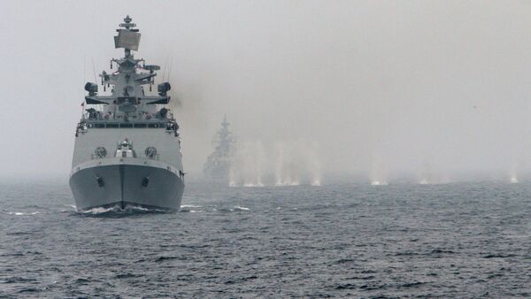 Russian-Indian naval exercise Indra-2014 - Sputnik International