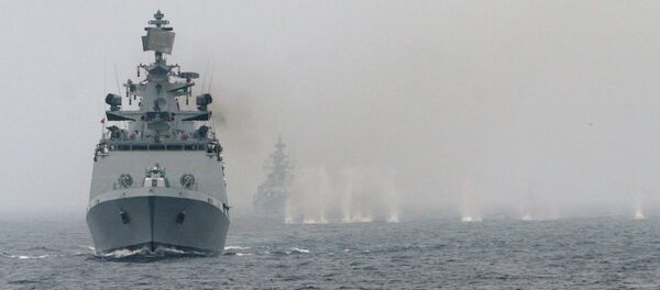 Russian-Indian naval exercise Indra-2014 - Sputnik International
