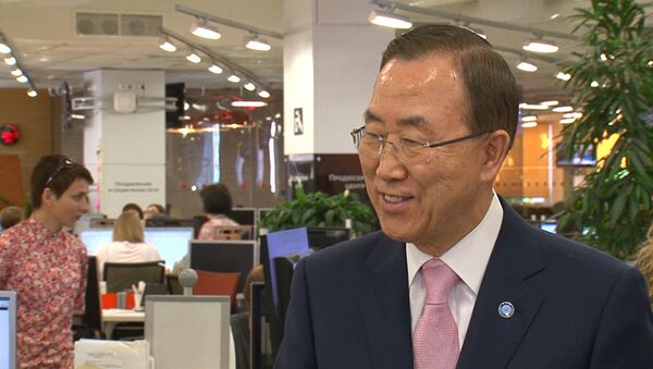UN Secretary-General Ban Ki-moon thanked Saudi Arabia on Wednesday for giving more than $100 million to the World Food Program. - Sputnik International