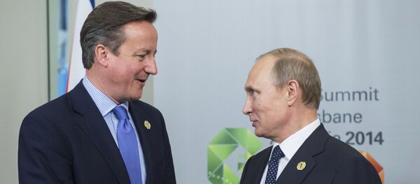 Russian President Vladimir Putin, right, and Prime Minister of the United Kingdom of Great Britain and Northern Ireland David Cameron Russian President Vladimir Putin, right, and Prime Minister of the United Kingdom of Great Britain and Northern Ireland David Cameron - Sputnik International
