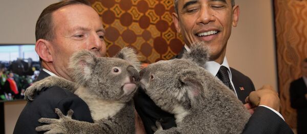U.S. President Barack Obama and Australia's Prime Minister Tony Abbott U.S. President Barack Obama and Australia's Prime Minister Tony Abbott - Sputnik International