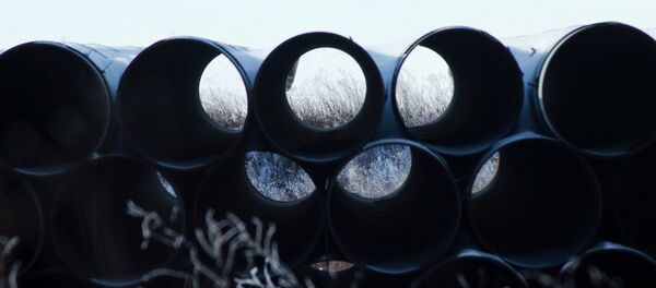 A depot used to store pipes for Transcanada Corp's planned Keystone XL oil pipeline is seen in Gascoyne, North Dakota November 14, 2014 A depot used to store pipes for Transcanada Corp's planned Keystone XL oil pipeline is seen in Gascoyne, North Dakota November 14, 2014 - Sputnik International