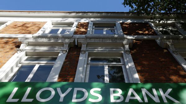 The sign on a branch of Lloyds Bank in London - Sputnik International