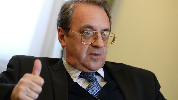 Russian Deputy Foreign Minister and Special Presidential Representative for the Middle East Mikhail Bogdanov during an interview. - Sputnik International