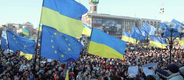 Rally in Ukraine in support of EU integration - Sputnik International