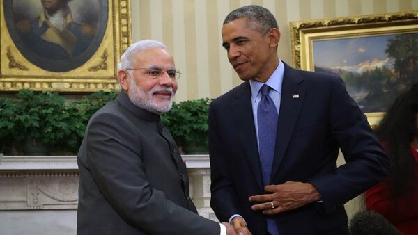 United States President Barack Obama meets with Indian Prime Minister Narendra Modi - Sputnik International