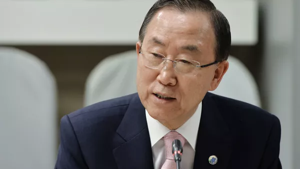 United Nations Secretary General Ban Ki-moon warned of Ebola spread in remote West Africa regions - Sputnik International