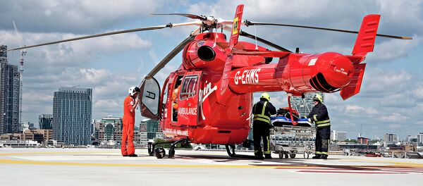 The Virgin flying Ambulance at The Royal London Hospital The Virgin flying Ambulance at The Royal London Hospital - Sputnik International
