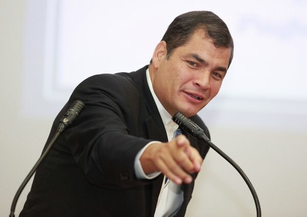 Ecuador President Rafael Correa Ecuador President Rafael Correa - Sputnik International