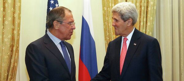 Russian Foreign Minister Sergey Lavrov (left) and US Secretary of State John Kerry Russian Foreign Minister Sergey Lavrov (left) and US Secretary of State John Kerry - Sputnik International