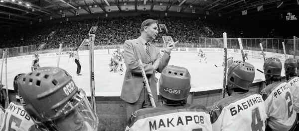 A Hockey Legend: Viktor Tikhonov's Life in Pictures A Hockey Legend: Viktor Tikhonov's Life in Pictures - Sputnik International