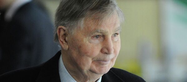 President of CSKA hockey club Vyacheslav Tikhonov before a semifinal match between Dynamo (Moscow) and SKA (St. Petersburg) for the Kontinental Hockey League's Gagarin Cup President of CSKA hockey club Vyacheslav Tikhonov before a semifinal match between Dynamo (Moscow) and SKA (St. Petersburg) for the Kontinental Hockey League's Gagarin Cup - Sputnik International