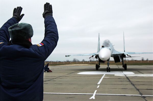 The Sukhoi Su-27, NATO reporting name Flanker multi-role fourth generation fighter came in at number ten on Flightglobal's list. - Sputnik International