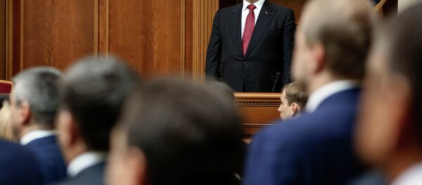 Poroshenko also added that “some militarization” of the society is inevitable in the country. Poroshenko also added that “some militarization” of the society is inevitable in the country. - Sputnik International