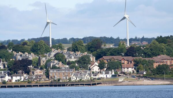 Wind turbines in Scotland - Sputnik International