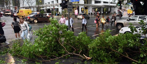 It is considered the worst thunderstorm the country has seen in a decade, with hail reaching size of a tennis ball, according to meteorologists. - Sputnik International