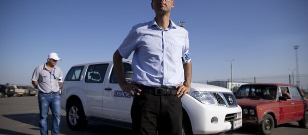 Paul Picard said that monitors from OSCE have not seen any Russian military equipment crossing the Ukrainian border Paul Picard said that monitors from OSCE have not seen any Russian military equipment crossing the Ukrainian border - Sputnik International