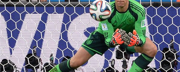 Germany's Manuel Neuer during a semifinal game between Brazil and Germany at the Mineirao stadium in Belo Horizonte. - Sputnik International