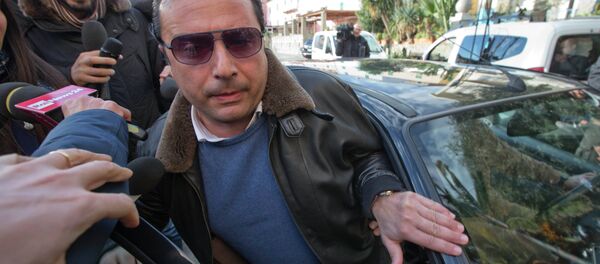 Captain Francesco Schettino arrives for a briefing Captain Francesco Schettino arrives for a briefing - Sputnik International