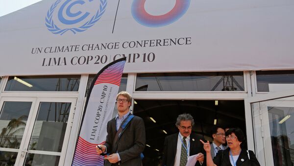 People attend the UN Climate Change Conference COP 20 in Lima December 2, 2014 - Sputnik International