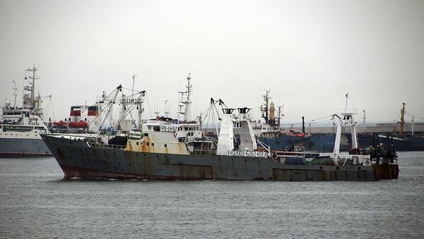 South Korean fishing boat Oryong 501 is seen in a port - Sputnik International