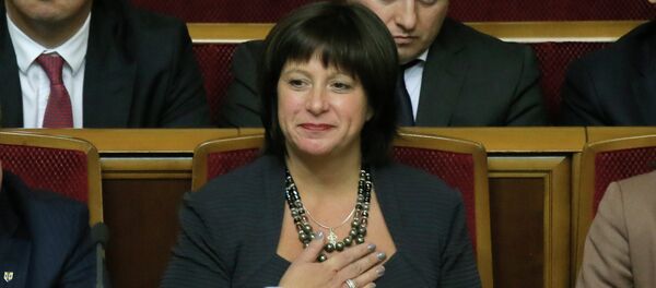 Ukraine's Finance Minister Natalie Jaresko, a US national with experience working for the State Department in Washington, during a parliament session in Kiev, Ukraine - Sputnik International