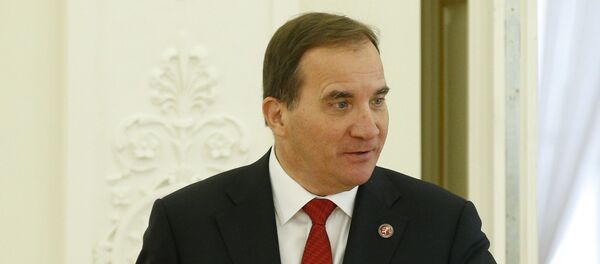 Sweden's Prime Minister Stefan Lofven talks at a press conference at Stockholm, Sweden, Tuesday Dec. 2, 2014 Sweden's Prime Minister Stefan Lofven talks at a press conference at Stockholm, Sweden, Tuesday Dec. 2, 2014 - Sputnik International