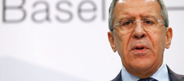 Russia's Foreign Minister Sergei Lavrov speaks to media in a news conference during a meeting of foreign ministers from the Organization for Security and Cooperation in Europe (OSCE) in Basel December 5, 2014 Russia's Foreign Minister Sergei Lavrov speaks to media in a news conference during a meeting of foreign ministers from the Organization for Security and Cooperation in Europe (OSCE) in Basel December 5, 2014 - Sputnik International