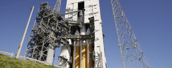 The NASA Orion space capsule is seen atop a Delta IV rocket ready for a test launch at the Cape Canaveral Air Force Station, Wednesday, Dec. 3, 2014 The NASA Orion space capsule is seen atop a Delta IV rocket ready for a test launch at the Cape Canaveral Air Force Station, Wednesday, Dec. 3, 2014 - Sputnik International