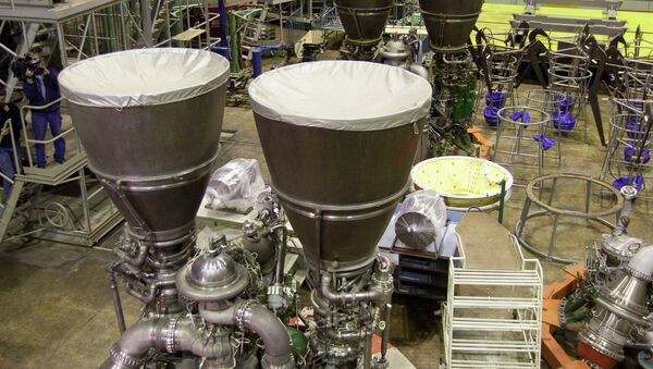 Russian RD-180 rocket engines manufactured at Energomash at the request of the U.S., being prepared for transport to Sheremetyevo Airport. - Sputnik International