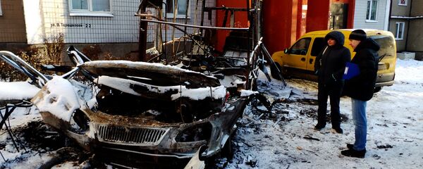 Consequences of artillery firing on Donetsk's Kirovsky District - Sputnik International