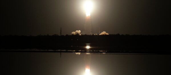Indian Space Research Organization’s Polar Satellite Launch Vehicle (PSLV-C26) lifts off from the Satish Dhawan Space Center in Sriharikota, Andhra Pradesh, India Indian Space Research Organization’s Polar Satellite Launch Vehicle (PSLV-C26) lifts off from the Satish Dhawan Space Center in Sriharikota, Andhra Pradesh, India - Sputnik International