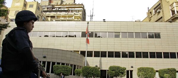 Security forces are deployed in front of the Canadian embassy in Cairo, Egypt, which closed to the public on Monday, Dec. 8, 2014 Security forces are deployed in front of the Canadian embassy in Cairo, Egypt, which closed to the public on Monday, Dec. 8, 2014 - Sputnik International